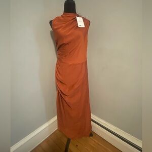 Elegant Rust Dress L